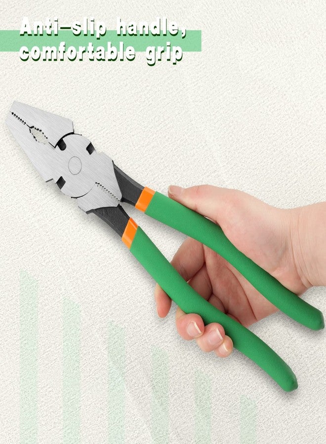 كماشة سياج LEONTOOL مقاس 11.5 بوصة مع قاطع أسلاك - أداة سياج مسطحة متعددة الأغراض شديدة التحمل لتثبيت وصيانة وإصلاح أسوار الأسلاك - Image 5