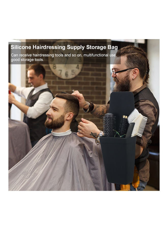 NIBEMINENT Hair Salon Tool Organizer Black - Image 4