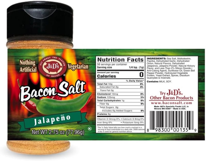 3M J&D's Jalapeno Bacon Salt - 2.75 oz - Image 2