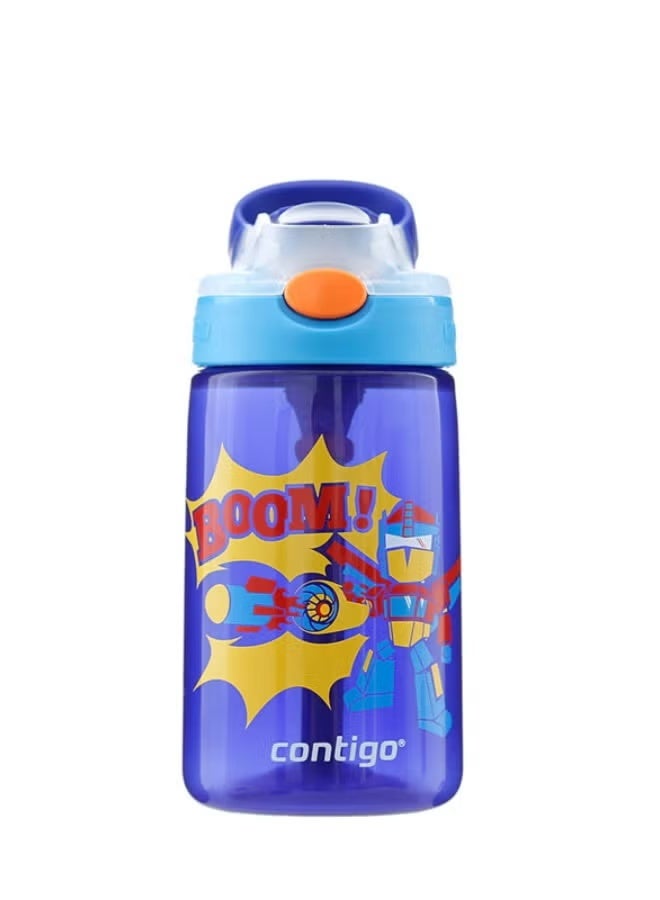 كونتيجو زجاجة مياه مقاومة للتسرب Contigo Water Bottle for Kids & Toddlers -400 مل BPA Free Fun Cartoon Print - Image 1