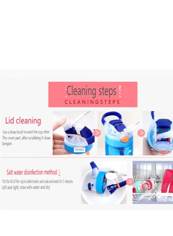 كونتيجو زجاجة مياه مقاومة للتسرب Contigo Water Bottle for Kids & Toddlers -400 مل BPA Free Fun Cartoon Print - Image 5