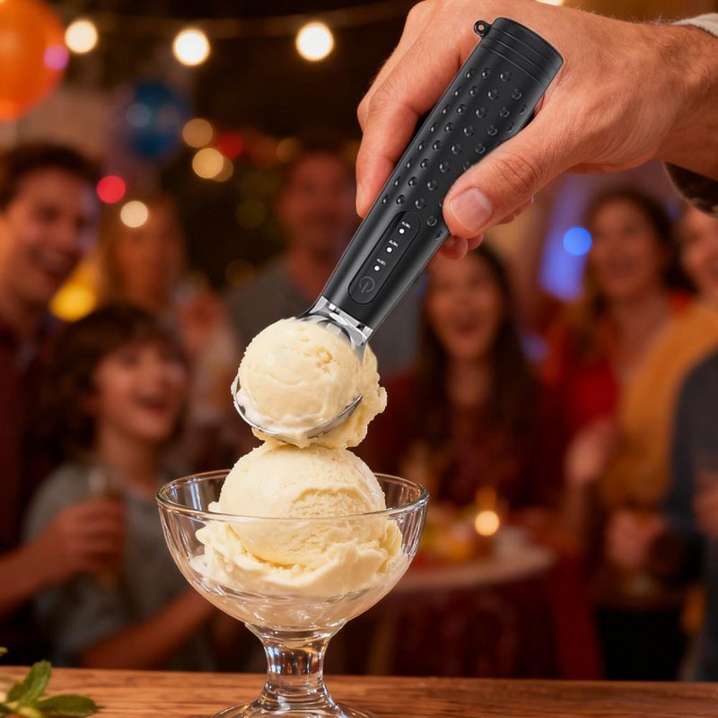 New product: Ice cream heating spoon for quick melting of ice cream scoops. - Image 4