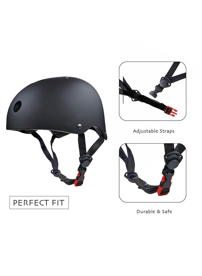 X spring Kids Helmet Pad Set Protective Gear Set For Girls Boys Bicycle Bike Roller Scooter Sport Adjustable Kids Bike Skateboard Accessories Helmet Knee And Elbow Pads Wrist Guards (Small) - Image 5