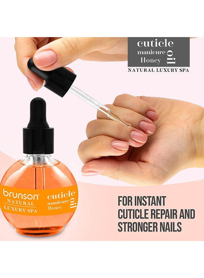 brunson Cuticle Oil 75ml Hydrating Oil For Cuticle Repair - Remedy Damaged Skin And Thin Nails - Paraben And Cruelty-Free Formula - Natural  Nail Care Oil - Honey BHNCO - Image 5