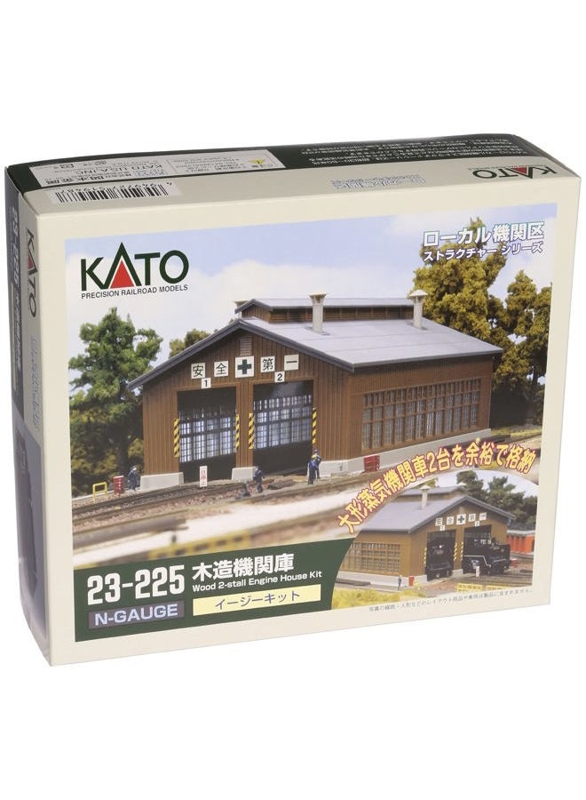 Kato 23-225 Wooden Double Track Locomotive Shed (Pre-Built) N Gauge - Image 2