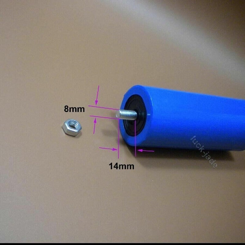 مكثف تشغيل CBB60 بجهد 250VAC وسعة 50 ميكروفاراد (50uF)، لون أزرق، أبعاد 43×84 مم، قدرة حرارية 25/70/21 واط، مزود بمسمار ثابت، مطابق لمعايير UL. - Image 3