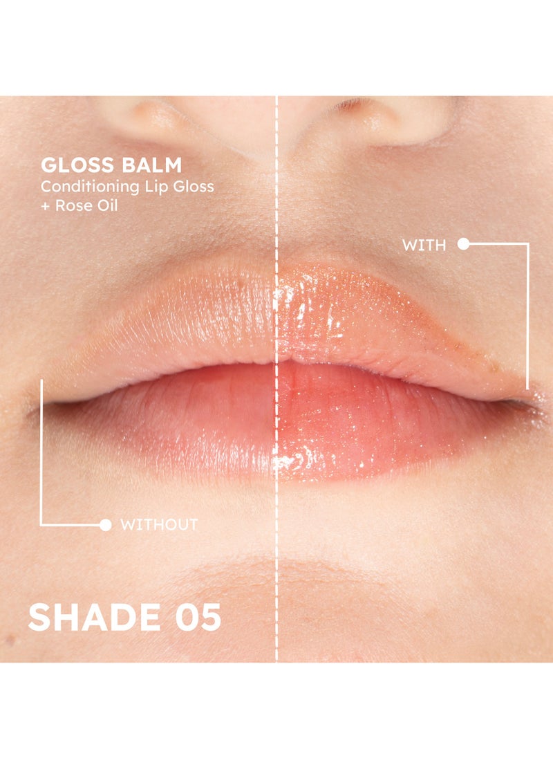 LAQUÉ Gloss Balm Conditioning Lip Gloss + Rose Oil - GB 05  - Image 4