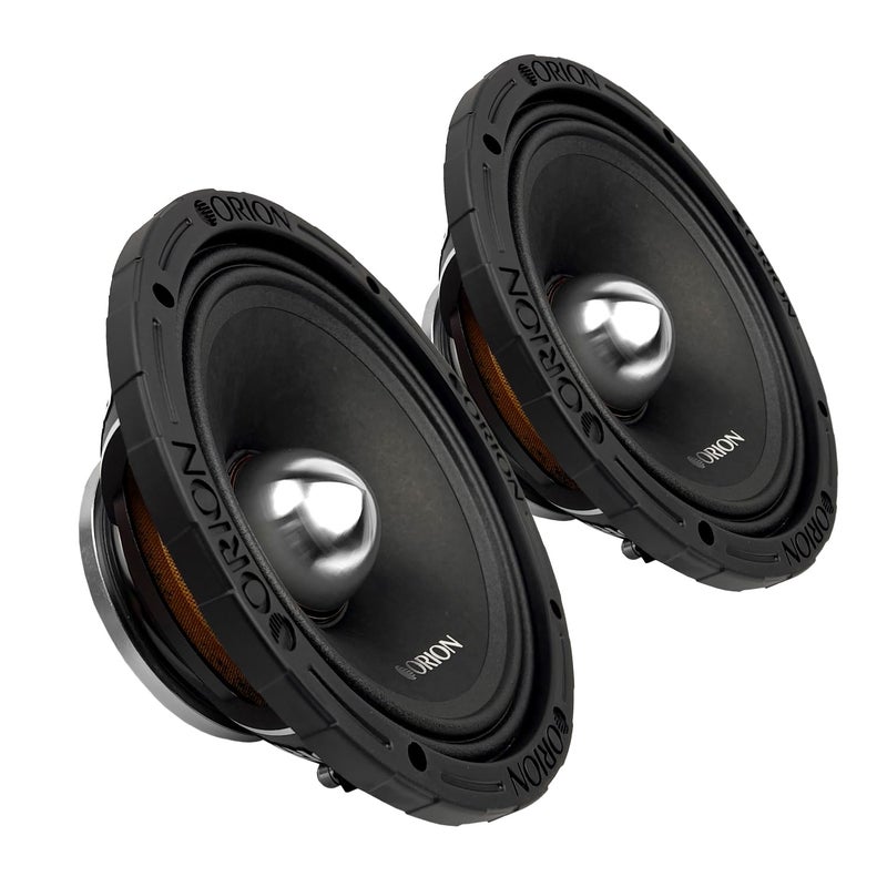 Orion ORION HCCA854NHP HCCA Series 8” Ultra Efficient Neodymium Midrange Loudspeakers, 2600W Max Power, 650W RMS, 4 Ohm, 2.5” Voice Coil - High Output Pro Car Audio Stereo, Premium Quality Speakers (Pair) - Image 1