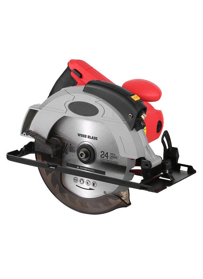Generic - 12A 5500RPM Corded Circular Saw with 7-1/4'' Circular Saw Blade and Laser Guide Max Cutting Depth 2.45'' (90°), 1.81'' (45°) for Wood and Log Cutting 3 Blades EU - Image 1