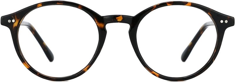 TIJN Blue Light Blocking Glasses Men Women Vintage Thick Round Rim Frame Eyeglasses - Image 1