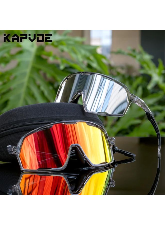 Kapvoe Mixed Color Sports Glasses For Men And Women TR Frame PC Lens Cycling Eyewear - Image 5
