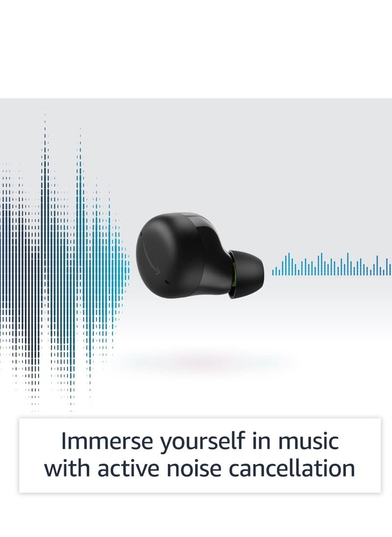 Echo Buds (2nd Gen) | True Wireless earbuds with crisp and balanced sound, Active Noise Cancellation, 3 mics and Alexa