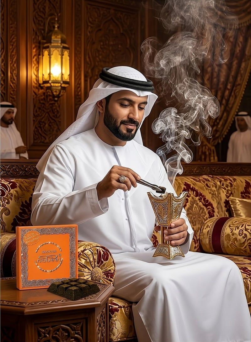 Nabeel Pack of 6 Bakhoor Nabeel 40 Grams Beautiful Smelling Popular Oudh Incense Solid Perfume Bar - Image 5