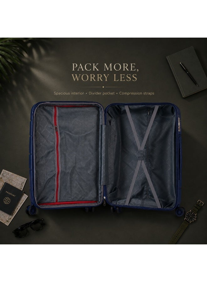 80 cm Large Luggage Trolley Bag, Original Polypropylene Material, Hard Shell Travel Suitcase, Spacious Storage Design, Lightweight Structure, 2-Year Warranty, Replacement Warranty from Authorized Distributor and Seller - Image 2