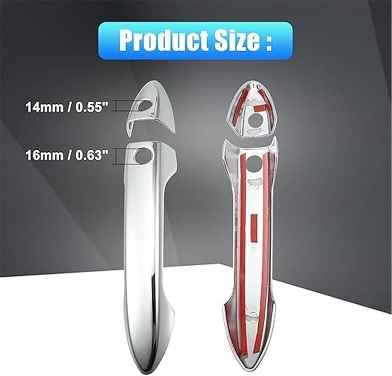 Silver Car Door Handle Cover For Honda Accord 2014 2017 Pilot 2016 2021 - Image 4