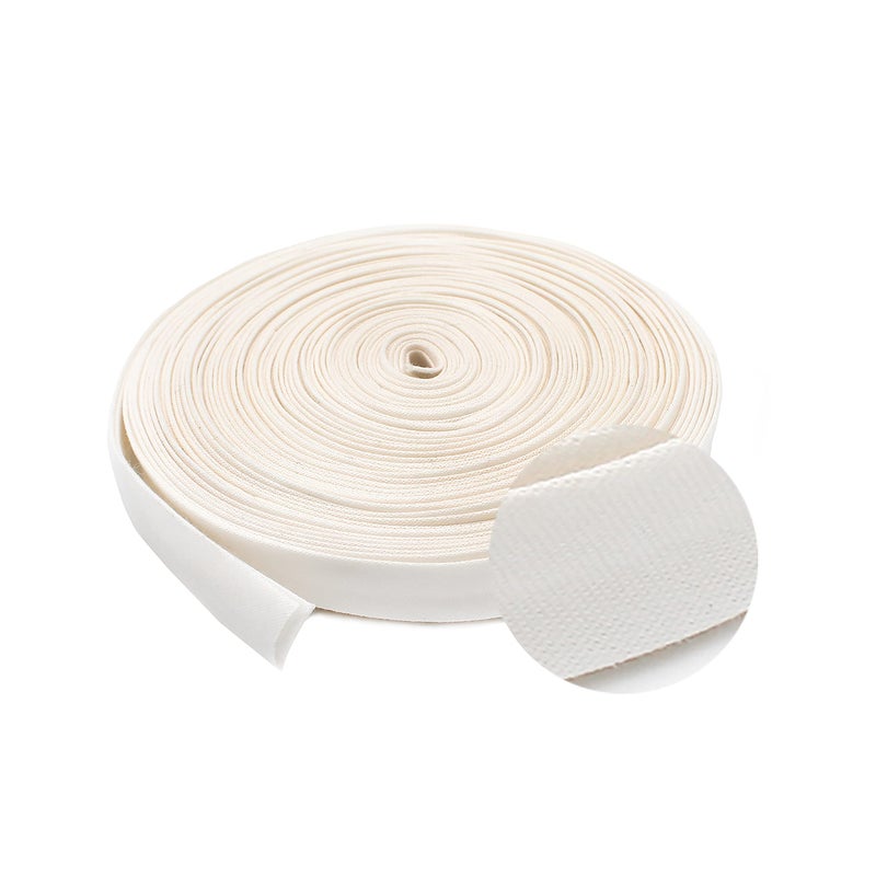 NY Binding Bias Tape ~ 1/2" Wide Double-fold Bias Tape ~ OFF WHITE ~ Poly Cotton (10 Yards / Pack) - Image 3