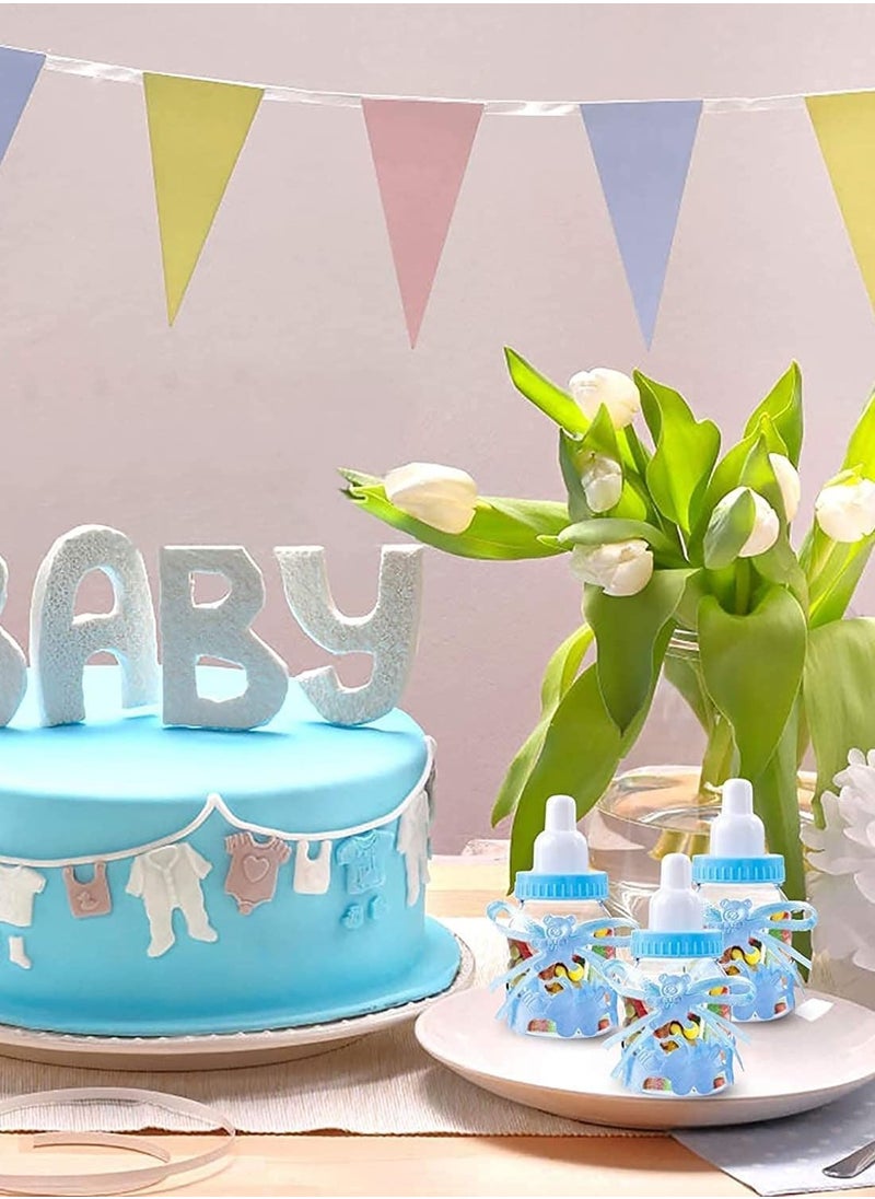 ماركة غير محددة Baby Shower Boy, Candy Bottle Shower,24 PCS Sweets Fillable Bottles Decorations Feeding for Boys Girls Party Supplies Birthday Decoration  - Image 4
