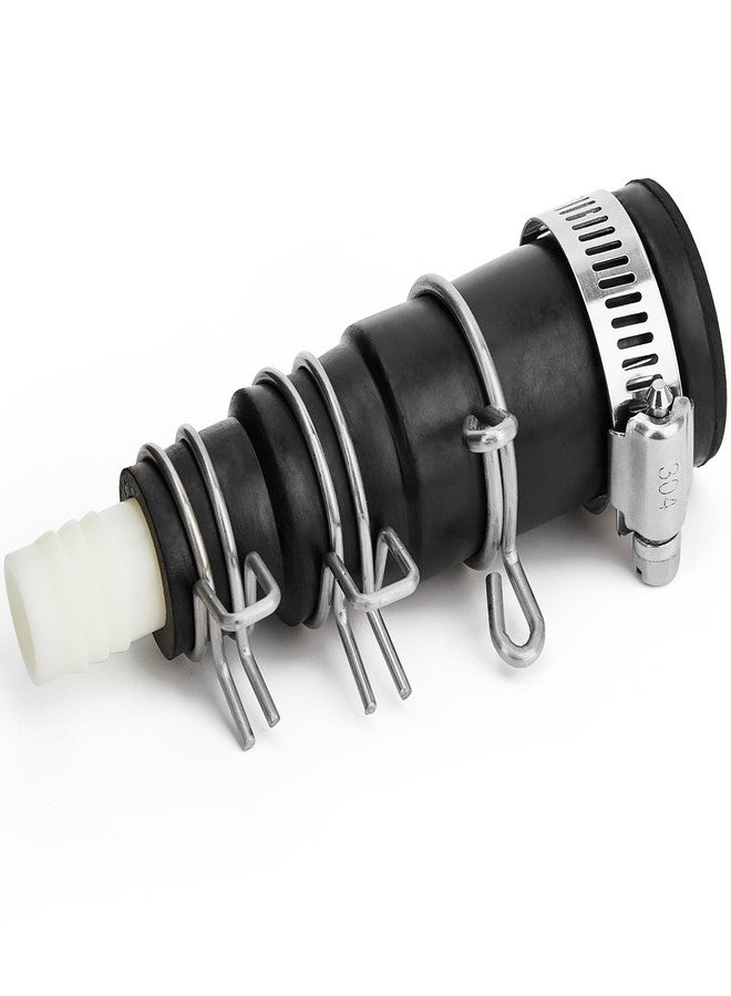 Amviner محول خرطوم تصريف غسالة الأطباق متوافق مع مطاحن القمامة Insinkerator، مجموعة موصلات تصريف مطاطية تتضمن مشبك خرطوم واحد و3 مشابك زنبركية - Image 1