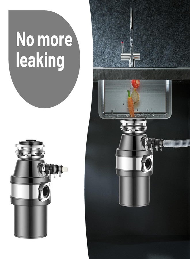 Amviner محول خرطوم تصريف غسالة الأطباق متوافق مع مطاحن القمامة Insinkerator، مجموعة موصلات تصريف مطاطية تتضمن مشبك خرطوم واحد و3 مشابك زنبركية - Image 3