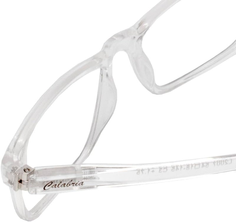 Calabria L2007 Reading Glasses +0.25 Clear Crystal Men Women Designer Single Power Readers Stylish Trendy Modern Eyeglasses - Image 5