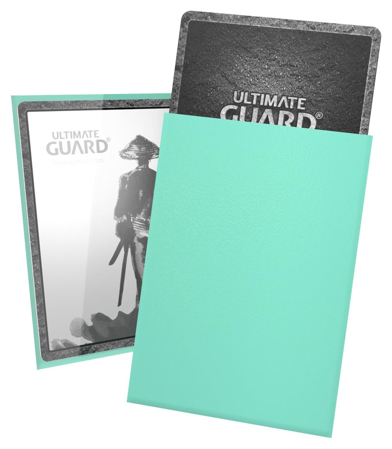 Ultimate Guard Katana Card Sleeves: 60 Japanese Size TCG Sleeves, 62 x 89mm, Turquoise Back, Tournament Sleeves, No PVC & Acid-Free, High Clarity - Image 1