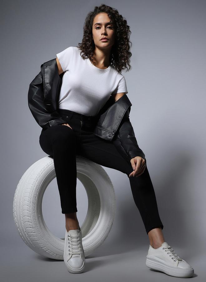 هاي ستار جينز عالي الخصر بطول الكاحل من ستايلي - Image 5