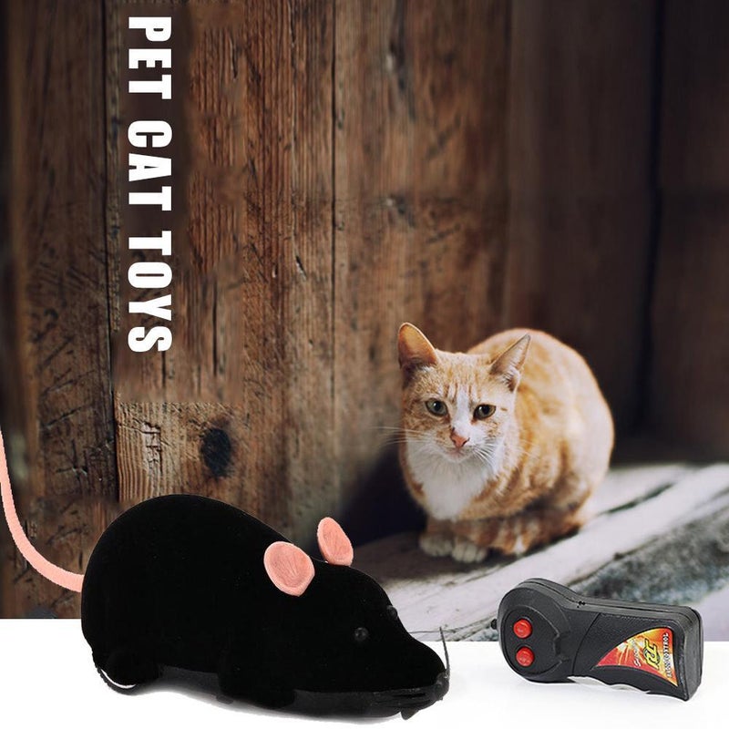 Popular export pet toy, cat teaser, remote control, simulated animal, flocked mouse, prank toy. - Image 3