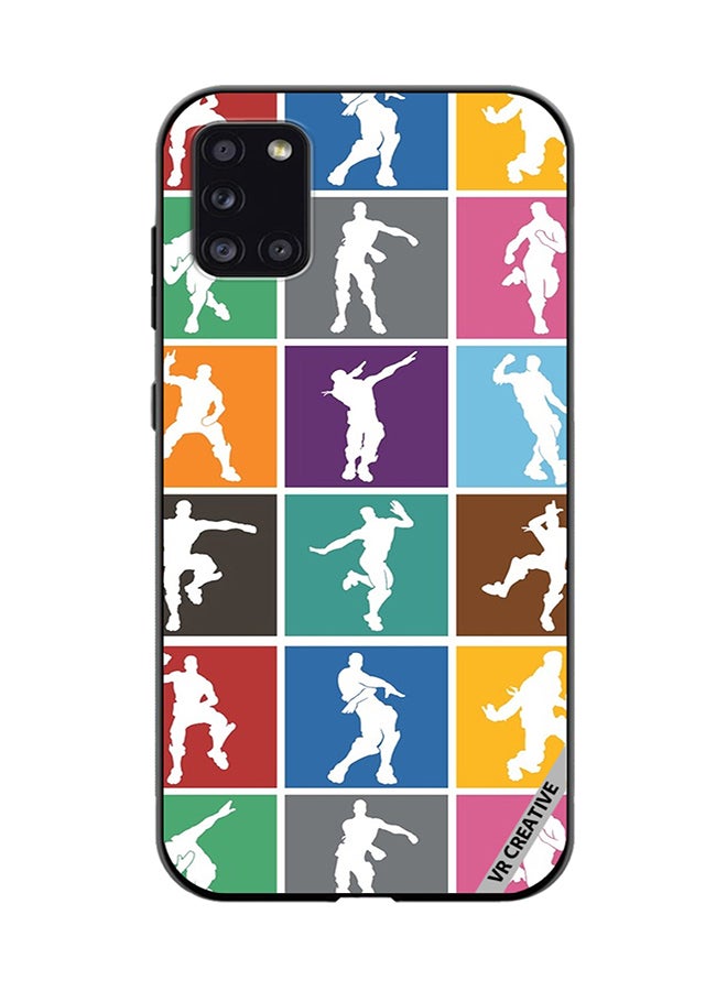 VR CREATIVE Protective Case Cover For Samsung Galaxy A31 Fortnite Dance Design Multicolour - Image 1