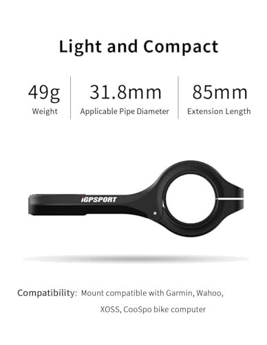 iGPSPORT Bike Computer Mount, Common Extended Out Front Bike Mount Compatible with Garmin Wahoo Cycplus CooSpo XOSS Cycling Computer - Image 3