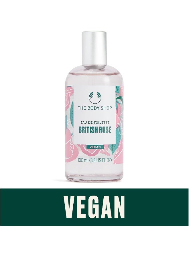 THE BODY SHOP British Rose Eau de Toilette – Refreshingly Floral Fragrance | Made with 91% Natural-Origin Ingredients, 100 ml - Image 3