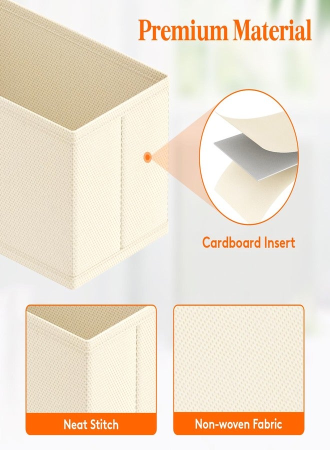 Lifewit 24 Pack Drawer Organizer, Dresser Underwear Drawer Organizer Bins, Foldable Fabric Closet Organizers, Storage Drawer Dividers, Dorm Room Essentials for Clothing, Socks, Towels, Ties Khaki - Image 5