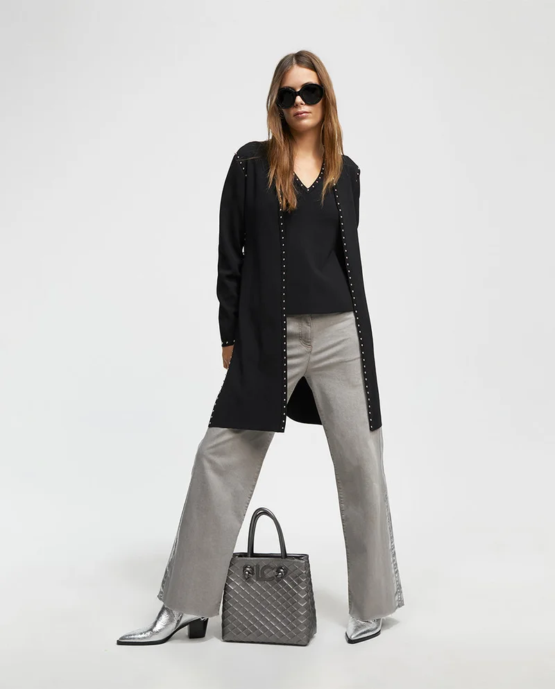 Lola Casademunt Studded knit cardigan