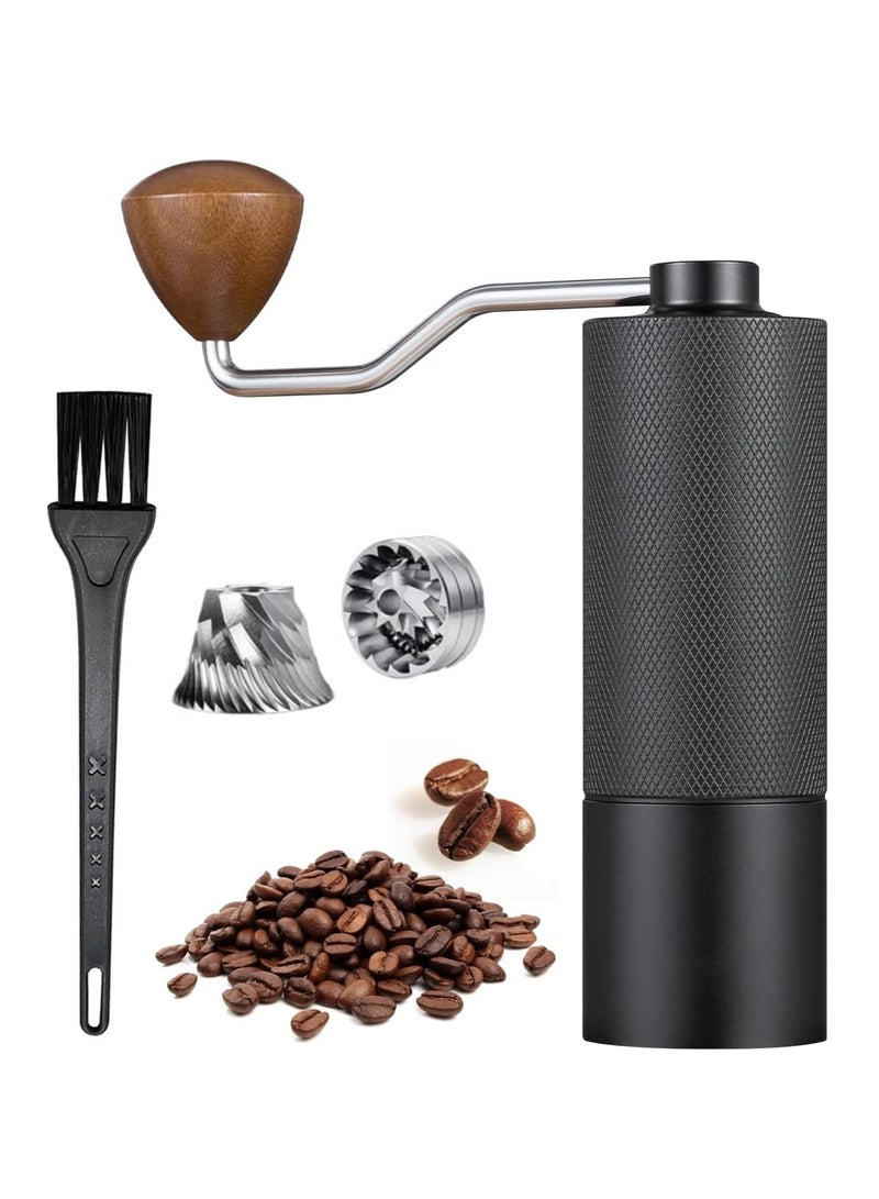 Manual Coffee Grinder,Hand Coffee Grinder with 7 Stainless Steel Conical Burr for Drip Coffee, Capacity 25g ,French Press,Pour Over,Turkish Brew,especially for Espresso Commercial Coffee Maker - Image 1