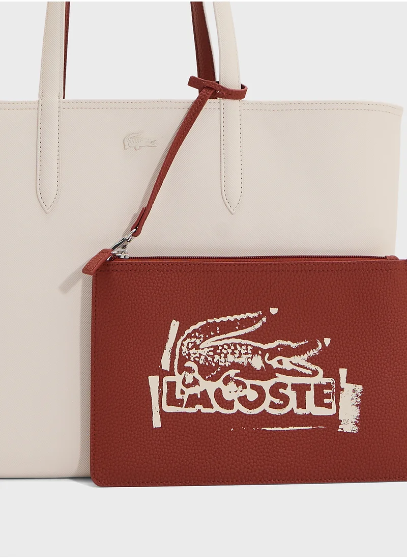 LACOSTE Essentials Top Handle Zip Over Tote