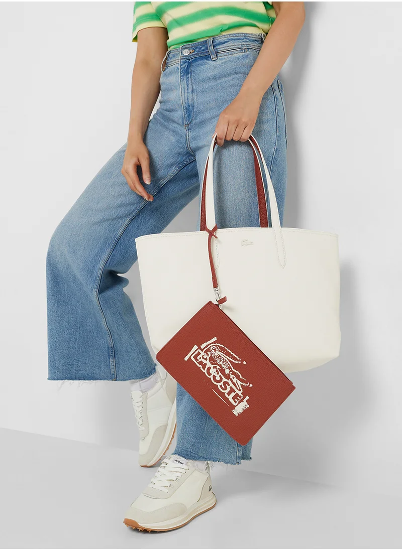 LACOSTE Essentials Top Handle Zip Over Tote