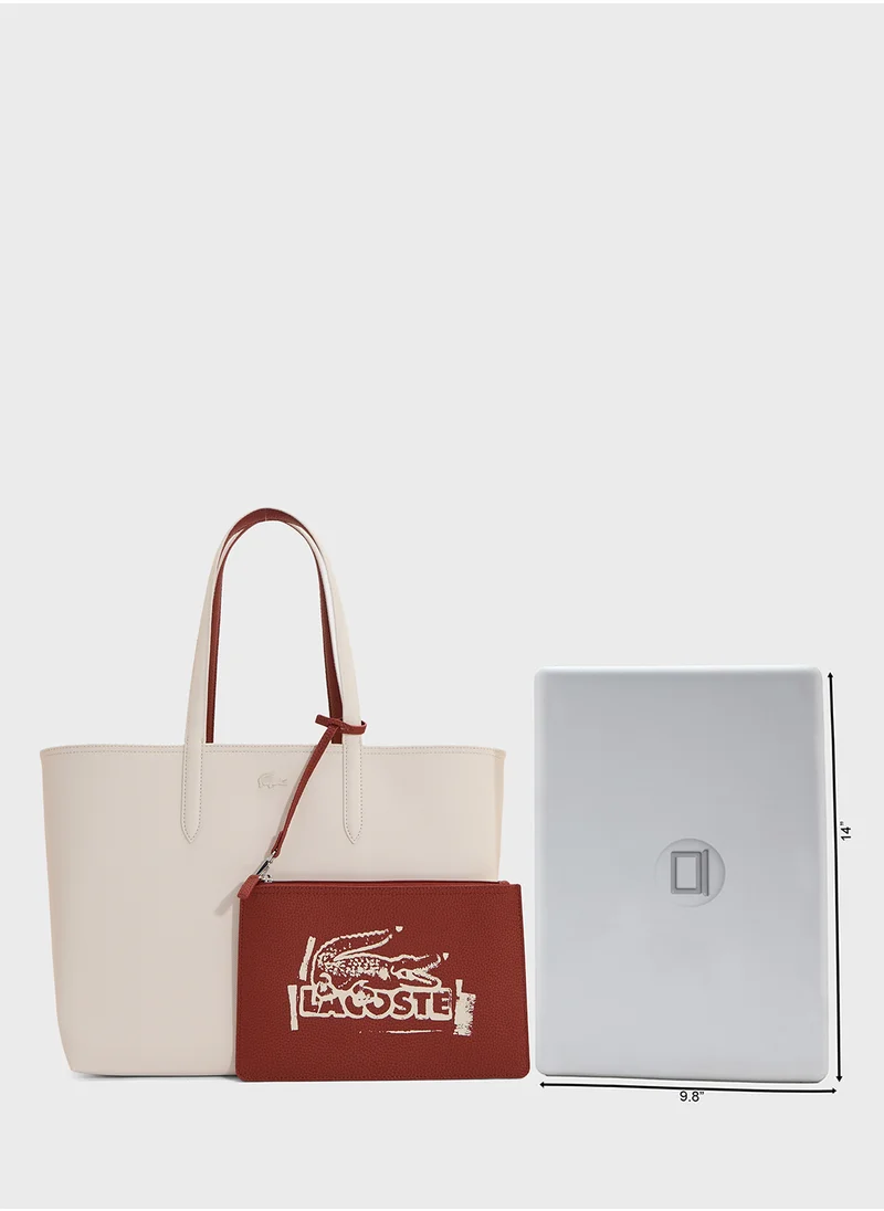LACOSTE Essentials Top Handle Zip Over Tote