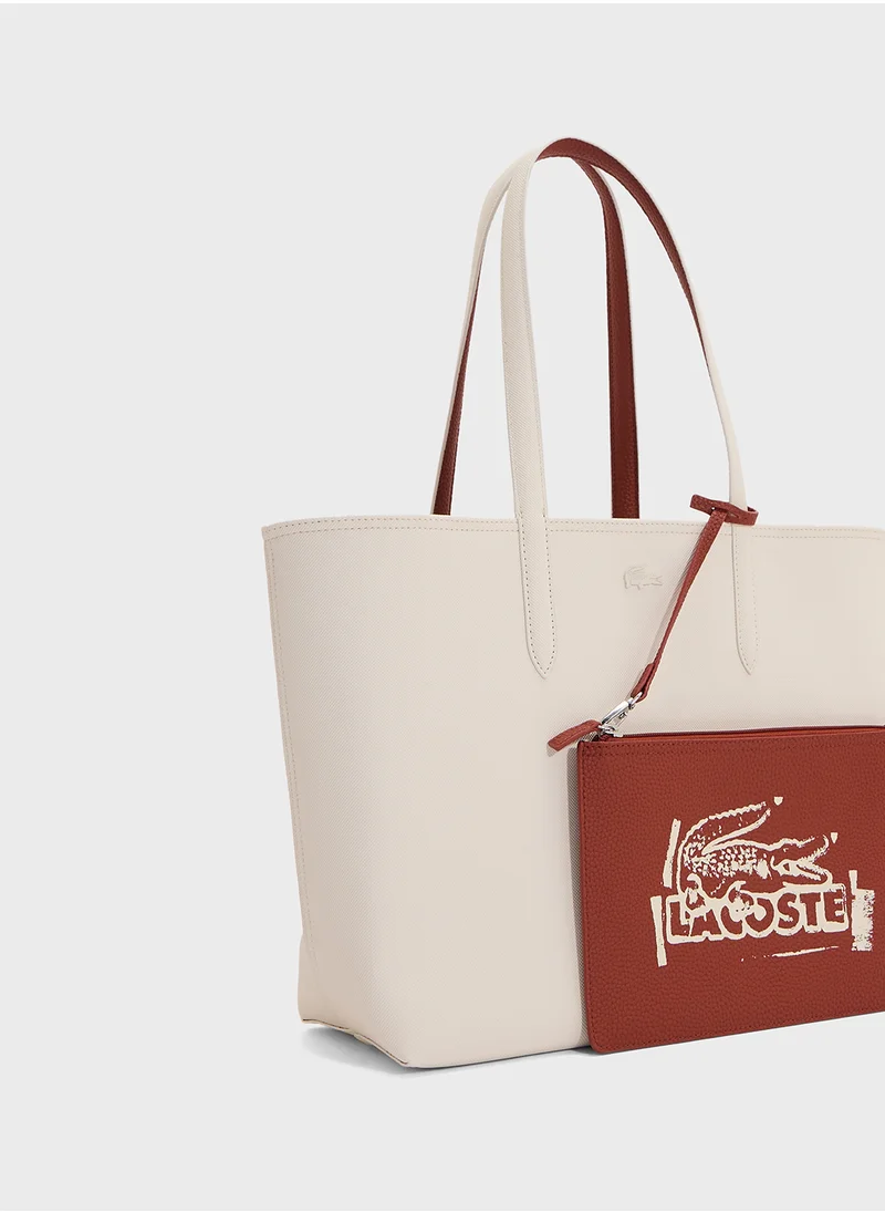 LACOSTE Essentials Top Handle Zip Over Tote