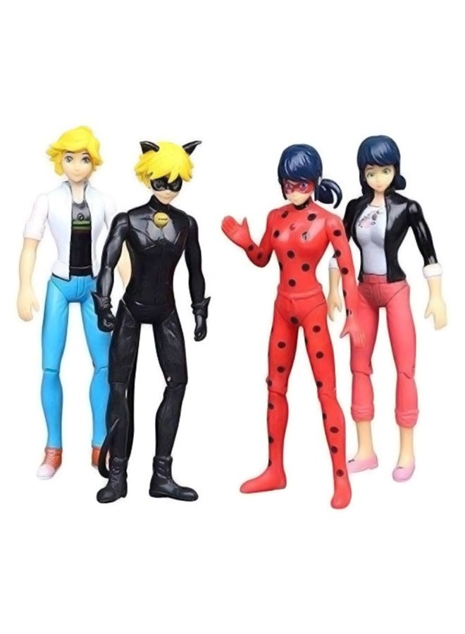 6-Piece Miraculous Tales Of Ladybug And Cat Noir Figure Set 20cm - Image 2