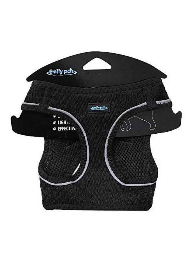 Emily Pets All Weather Mesh, Adjustable Dog Harness For Small And Medium Dogs And Cats (Small, Black) - Image 3