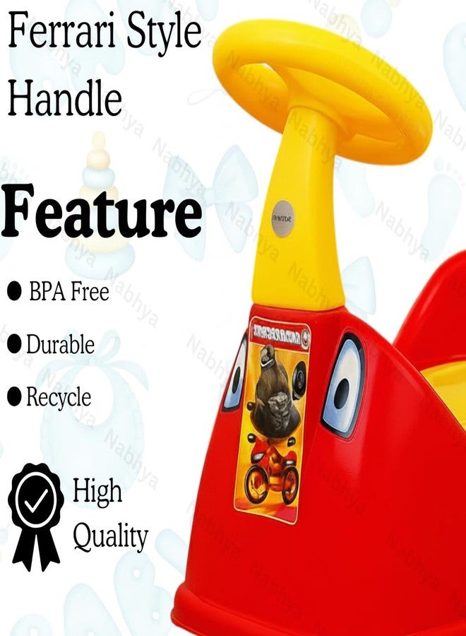 Zerya Ferrari Baby Potty Training Seat- Chair for Kids- Infant Potty Toilet Chair with Removable Tray & Closing Lid (Yellow) (Red) - Image 5