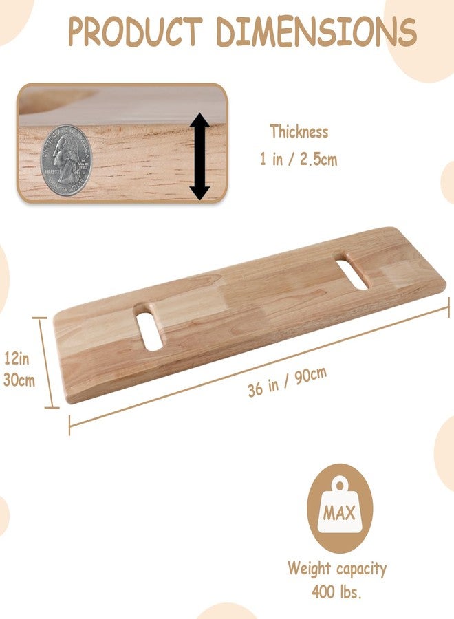 Urby Plus Size Extra Wide and Thick Transfer Board/Slide Board for Transferring to Wheelchair, Bed or Car. Ideal for Seniors, Elderly or Physical Therapy Patient. XXL - Image 3