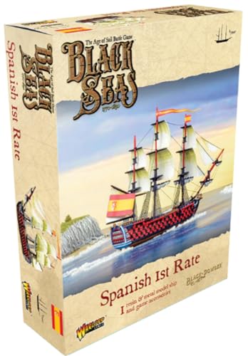 Warlord Games Spanish Navy 1st Rate 1700 Scale Miniature for Black Seas Highly Detailed Age of Sail Era Miniatures for Tabletop Wargaming - Image 1