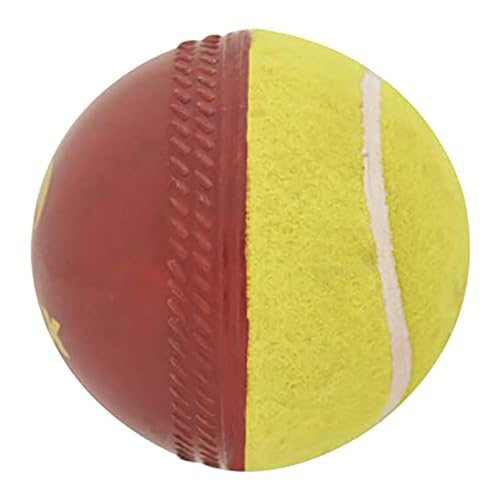 Omtex Swing Ball (Half Tennis) Cricket Training Ball Size 5.5. Diameter 2.5 cms - Image 1