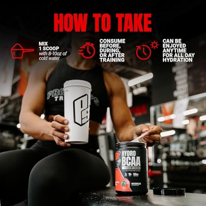 PROSUPPS HydroBCAA Essential Amino Acids Powder, Fruit Punch - Workout Supplement with BCAA, EAAs & Electrolytes for Hydration & Recovery - Stimulant-Free, Soy & Gluten-Free - 30 Servings - Image 4