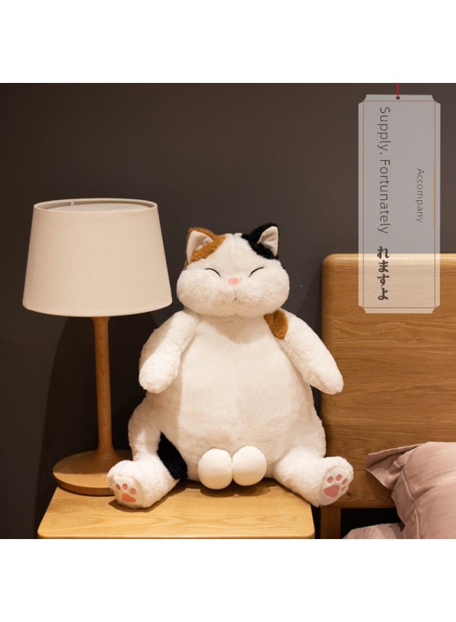 Batch Daze Cute Japanese Style Lazy Comic Cat Doll Plush Toy Cartoon Gift Male Egg Cat-Color:Black And White Lazy Cat-Height:45cm - Image 3