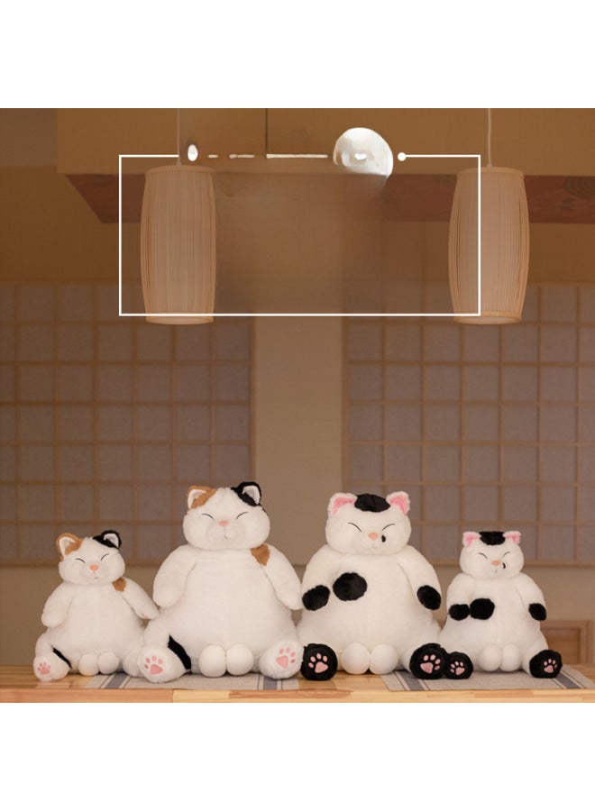 Batch Daze Cute Japanese Style Lazy Comic Cat Doll Plush Toy Cartoon Gift Male Egg Cat-Color:Black And White Lazy Cat-Height:45cm - Image 2