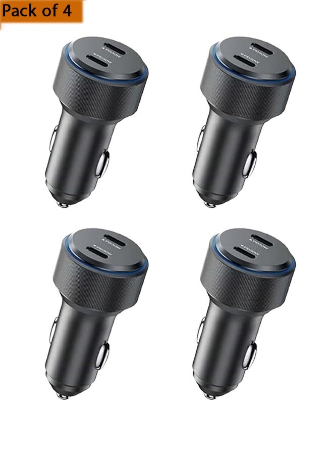 NIPUDUN Pack of 4 Type-C fast car charger and USB Type-C port 60w - Image 1