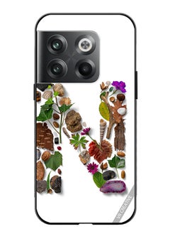 Protective Case Cover For OnePlus 10T Alphabet N Design Multicolour