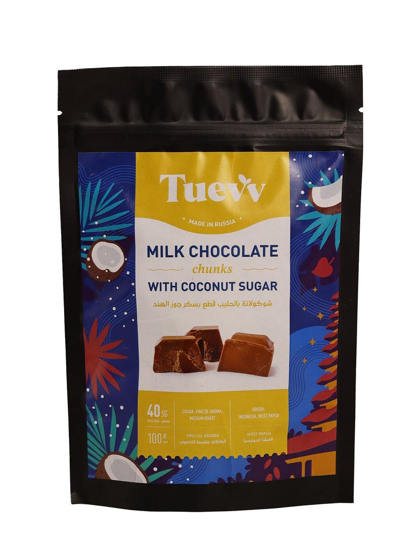 TUEVV - Tuevv Milk Chocolate with Coconut Sugar 100g - Image 1
