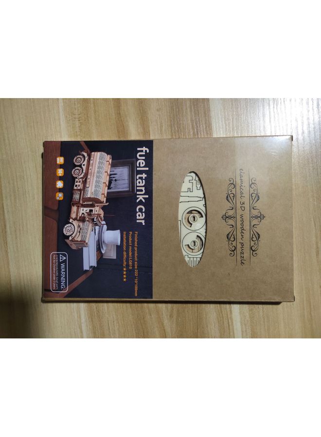 Supply Jigsaw Tanker gy Bank Difficult DIY Truck 3D Wooden Three-dimensional Jigsaw Puzzle Toy-Color:Tanker Small Size LG810 - Image 1